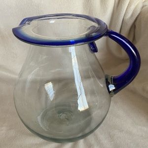Mexican Hand Blown Margarita Pitcher